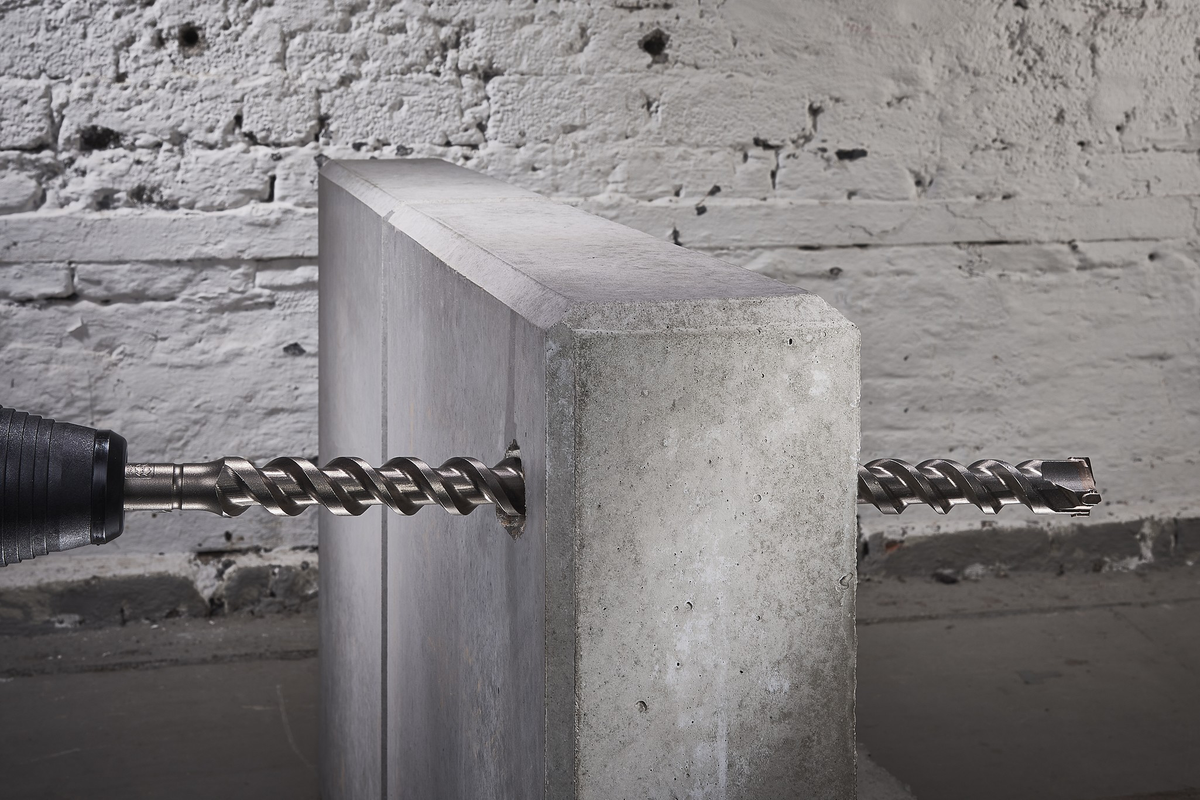 “Professional” 4-cut Concrete Drill Bit, Tungsten Carbide Tipped, SDS-max