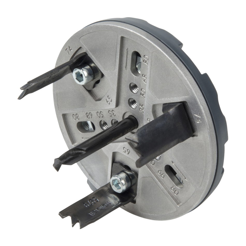 Adjustable Hole Saw, Ø 35–80 mm