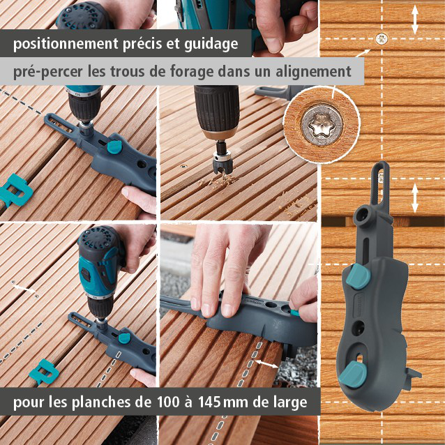 Deck Flooring Drilling Set, 3 pcs. (fr)