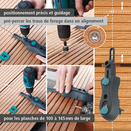 Deck Flooring Drilling Set, 3 pcs. (fr)