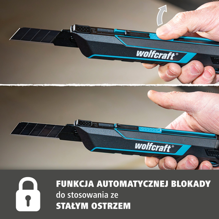 Snap-Off Blade Knife PRO SAFETY, 18 mm (pl)