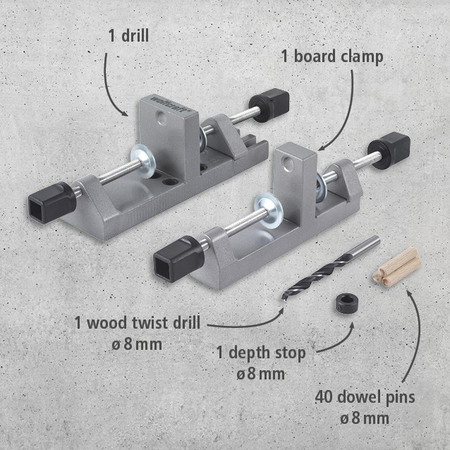 Universal Wood Dowel Joiner Set (en)