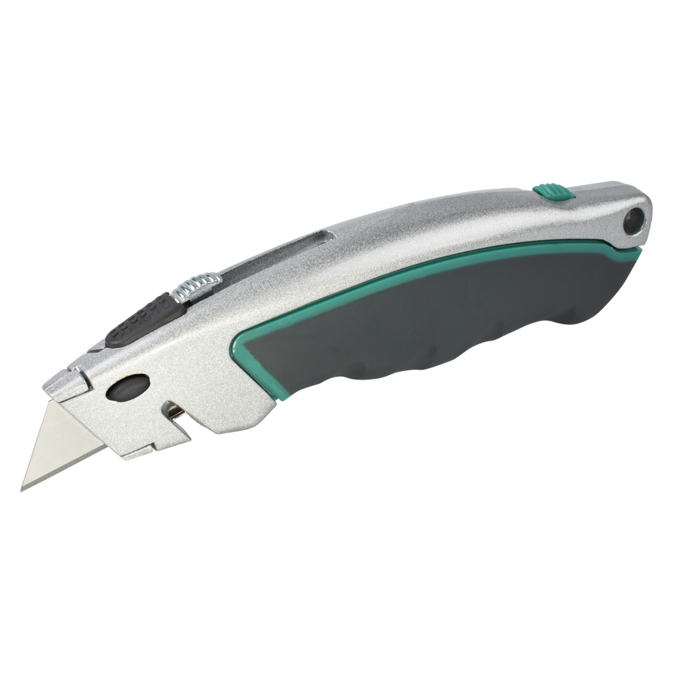 Quick-Change Trapezium Blade Knife with Retractable Blade - Image 1