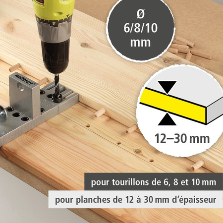 Universal Wood Dowel Joiner Set (fr)