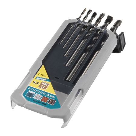 TC Rock Drill Bit Set Professional” 6 Pcs.