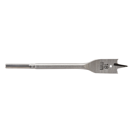Flat Milling Drill Bit, Hexagon Shank, Ø 18 mm
