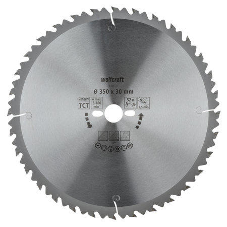 TC Circular Table Saw Blade, green series, Ø 350 mm