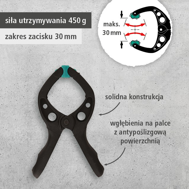 12 MINI 30 Spring Clamps (pl)