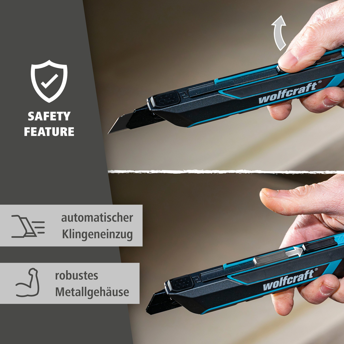 Snap-Off Blade Knife PRO SAFETY, 18 mm (de)