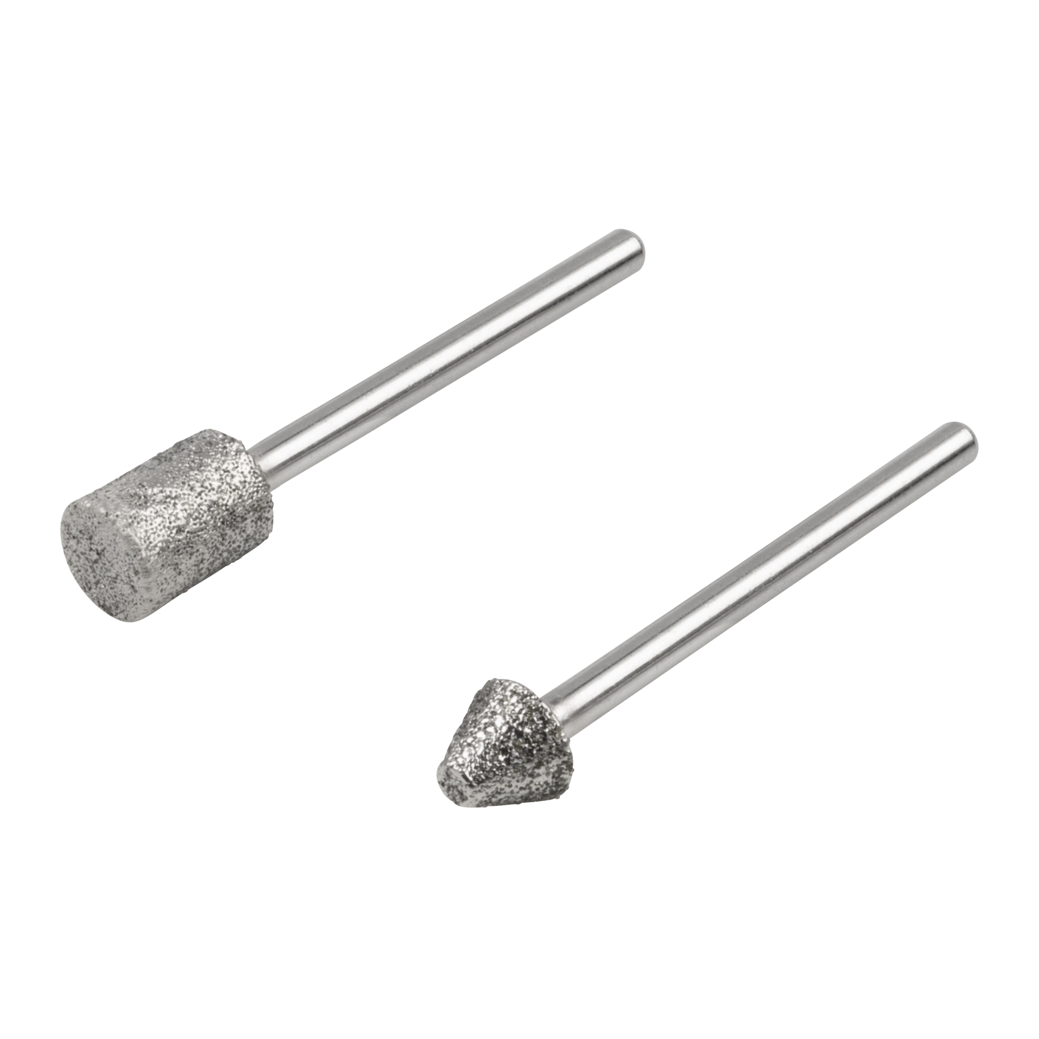 Diamond Mounted Point Set, Cylindrical and Tapered to Point, 2 Pcs.
