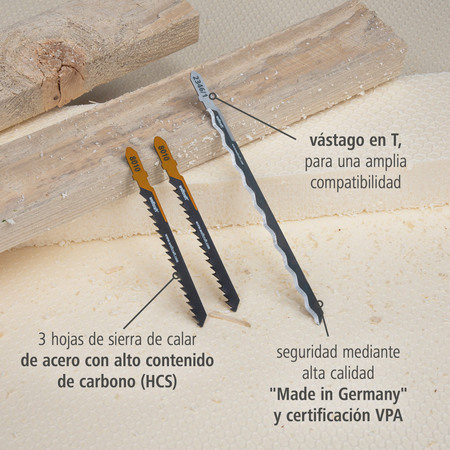 Jigsaw Blade Project Set for Insulation, 3 Pcs. (es)