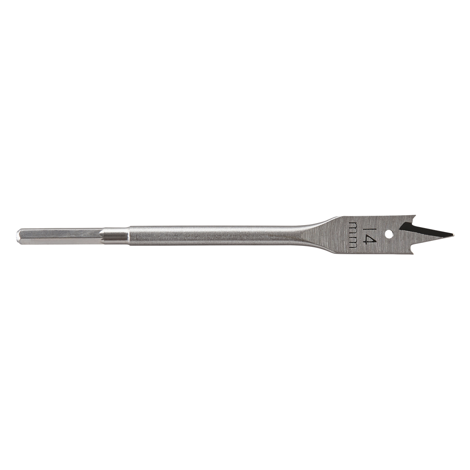 Flat Milling Drill Bit, Hexagon Shank, Ø 14 mm
