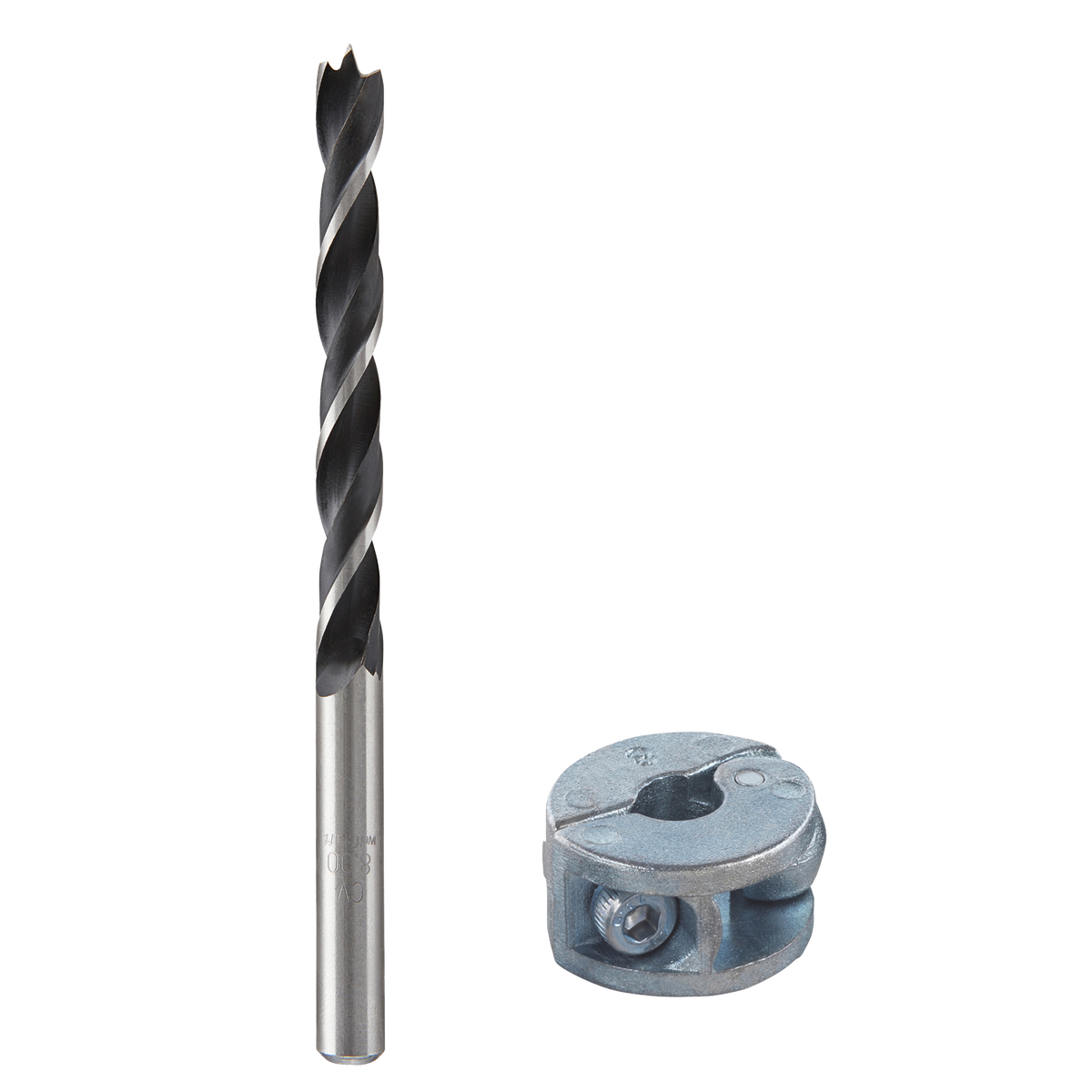 Wood Twist Drill Bit Set With Depth Stop, 2 Pcs. - Image 1