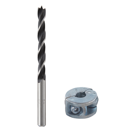 Wood Twist Drill Bit Set With Depth Stop, 2 Pcs. - Image 1