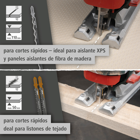 Jigsaw Blade Project Set for Insulation, 3 Pcs. (es)