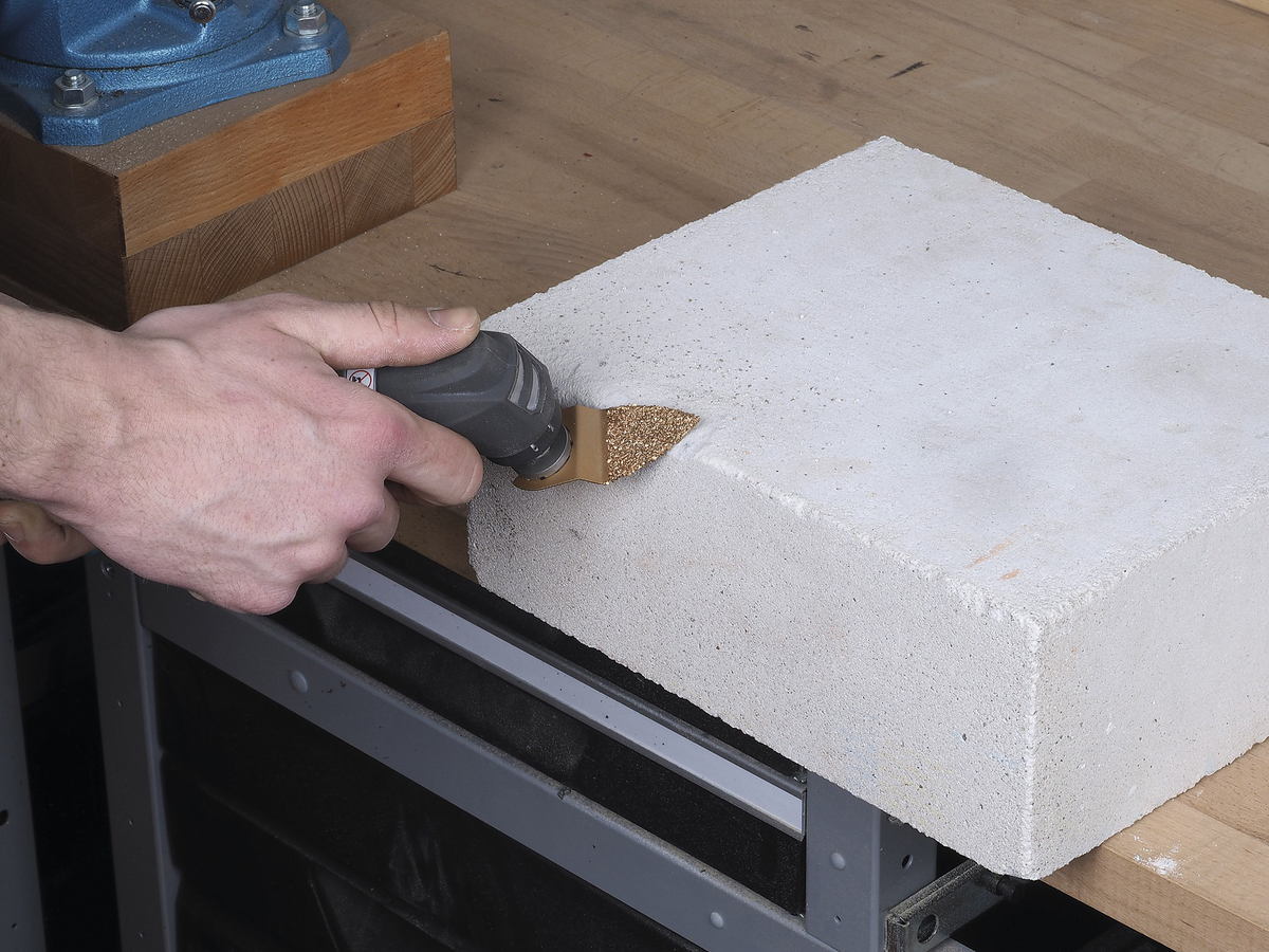 Tungsten Carbide Coated Finger Rasp “PRO”, mortar residue - Image 2