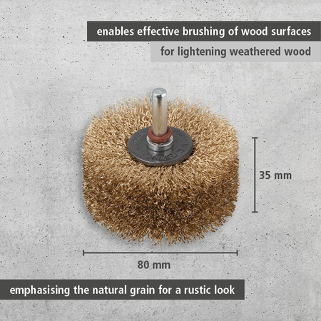 Wood Grain Brush, Ø 80 mm (en)