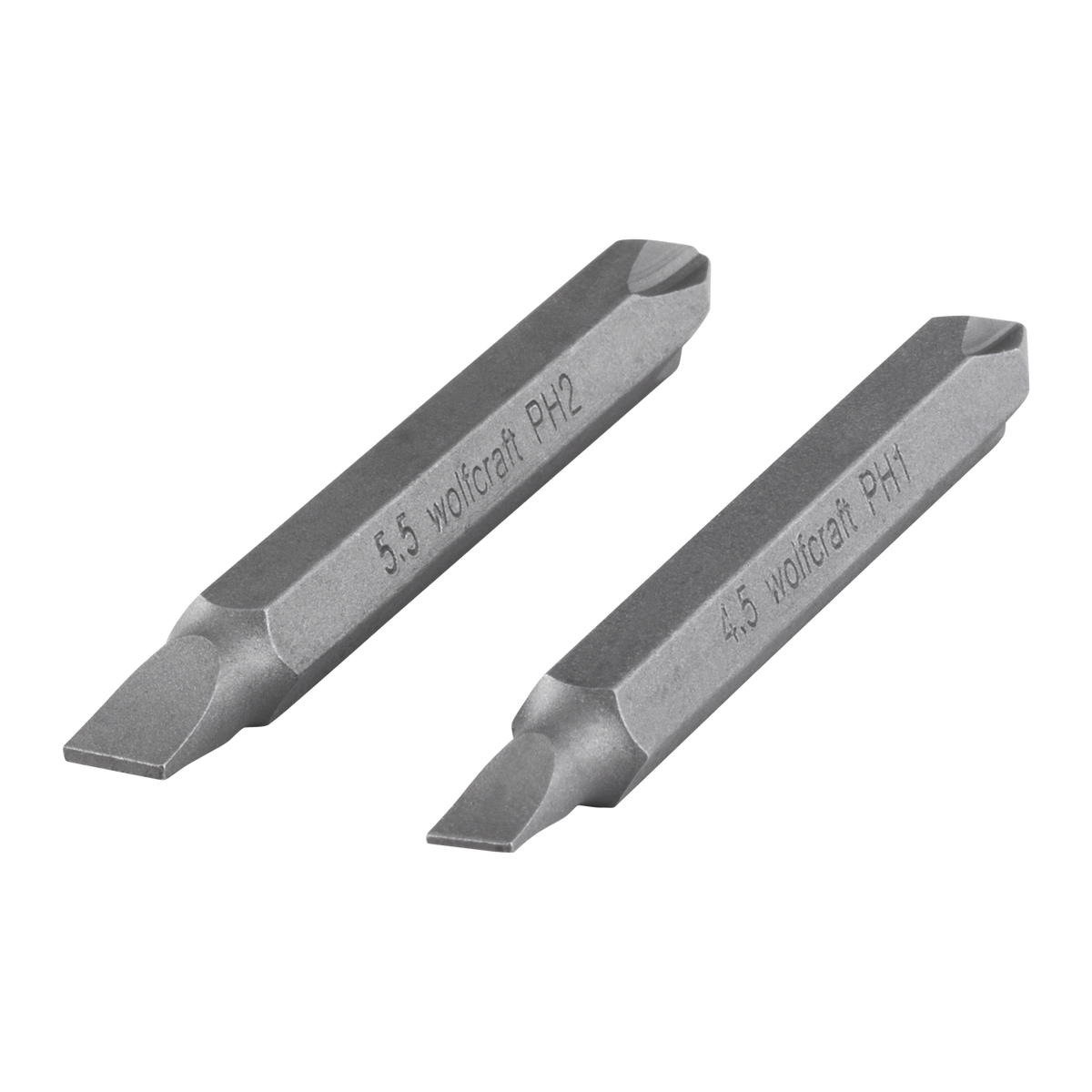 Double Bit Set, Flat / Crosshead (PH), 2 Pcs.