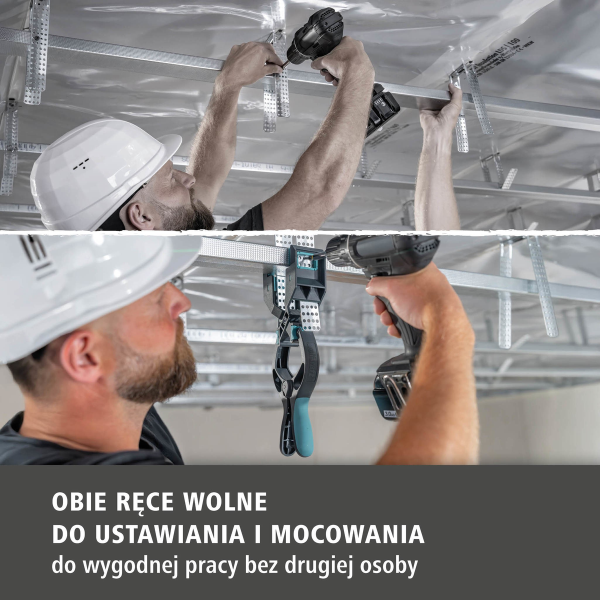 Drywall Spring Clamp with Clamping Arm (pl)