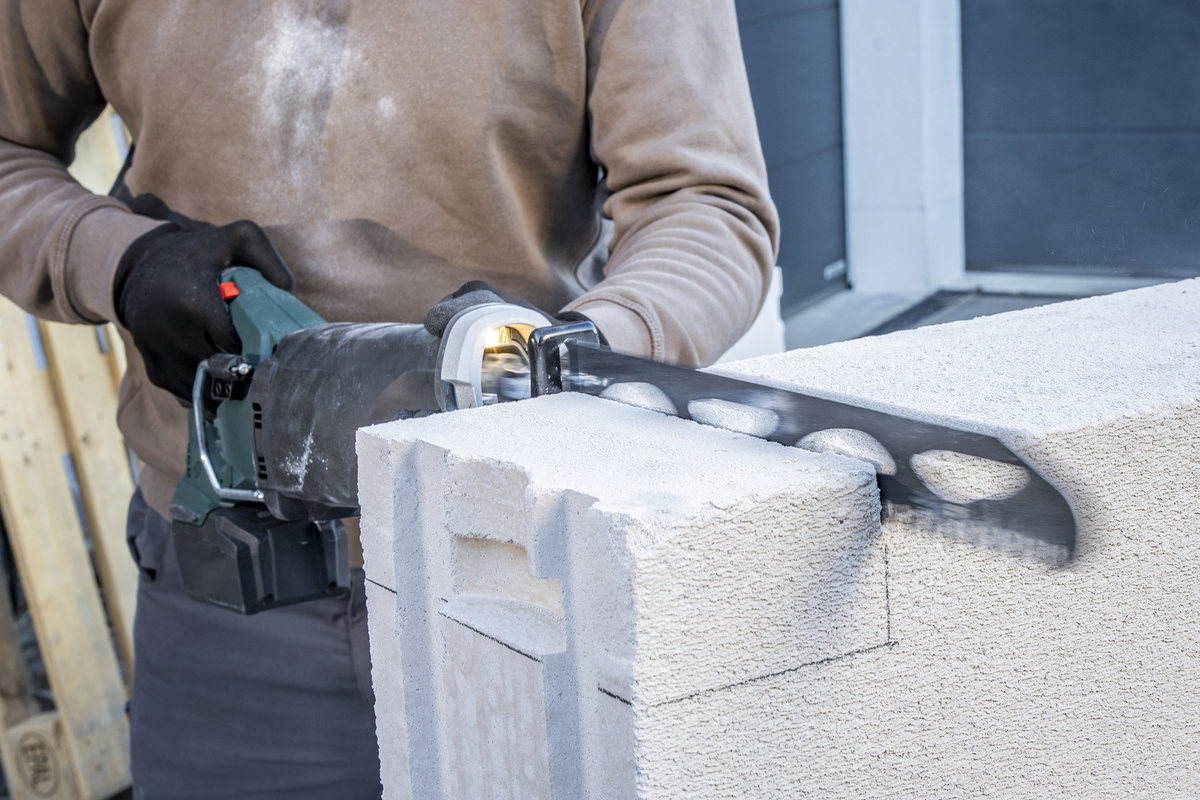 Sabre Saw Blade, TC Tipped, Aerated Concrete and Hollow Bricks, Straight Cut