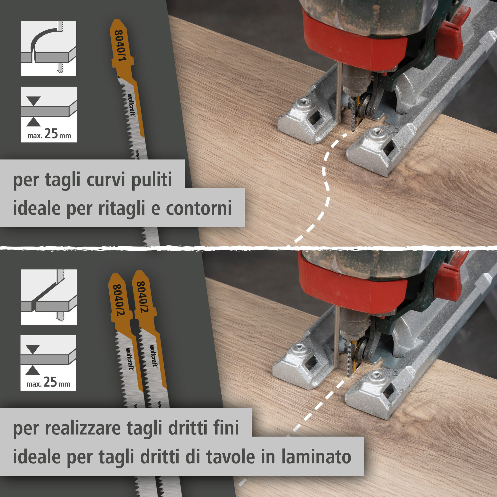 Jigsaw Blade Project Set for Laminate, 3 Pcs. (it)