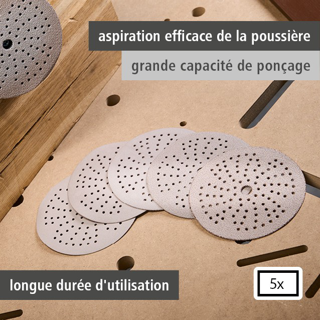 Multi-Hole Sanding Discs for Eccentric Sanders, Ø 125 mm (fr)