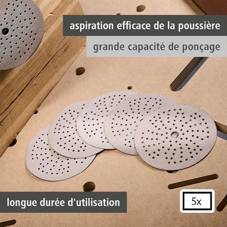 Multi-Hole Sanding Discs for Eccentric Sanders, Ø 125 mm (fr)