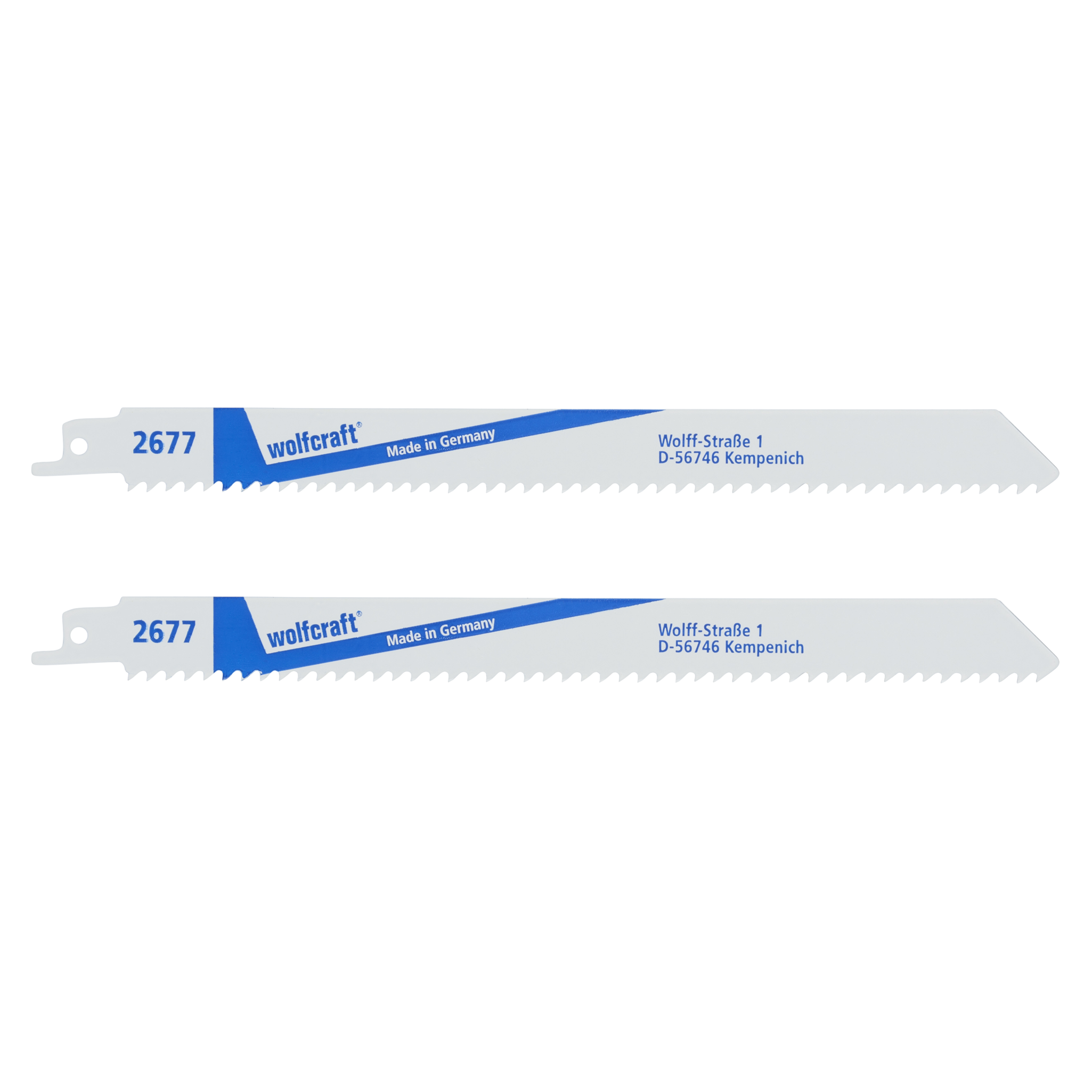 2 BIM Sabre Saw Blades, wood with nails, steel profiles, fine cut