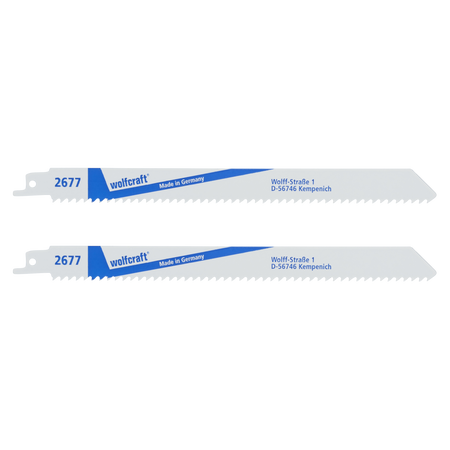 2 BIM Sabre Saw Blades, wood with nails, steel profiles, fine cut