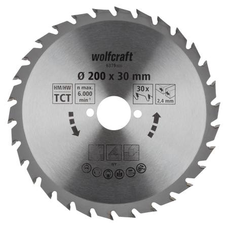 TC Circular Hand Saw Blade, green series, Ø 200 mm