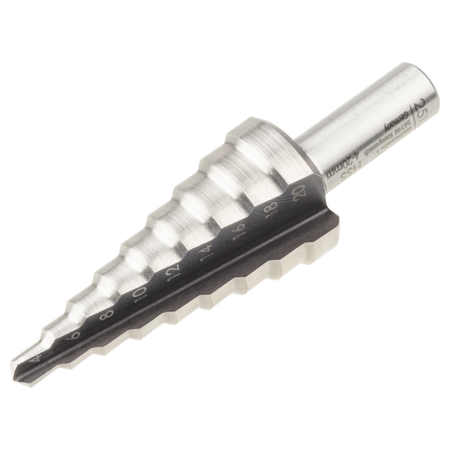 HSS Step Drill Bit, Ø 4–20 mm