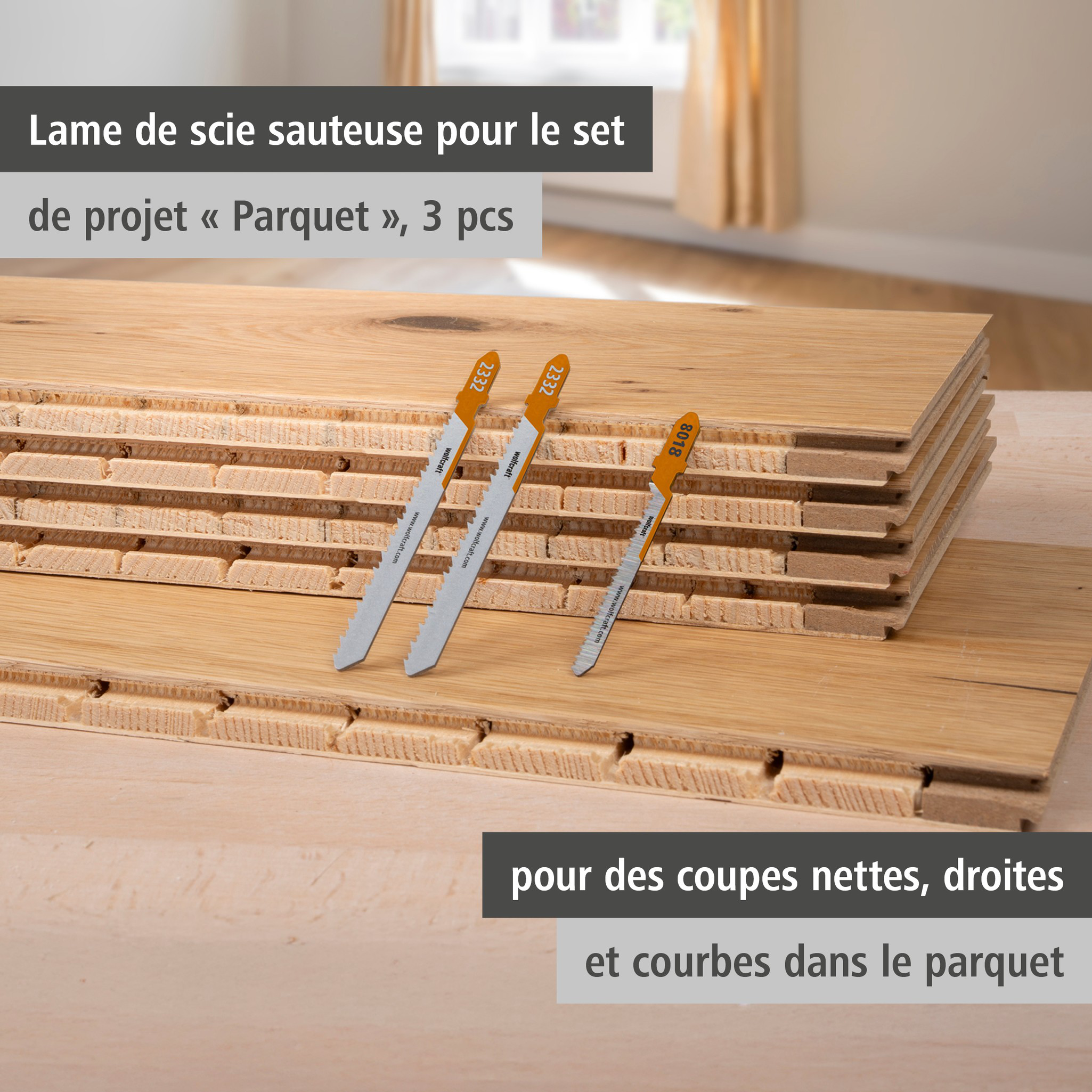Jigsaw Blade Project Set for Parquet, 3 Pcs. (fr)