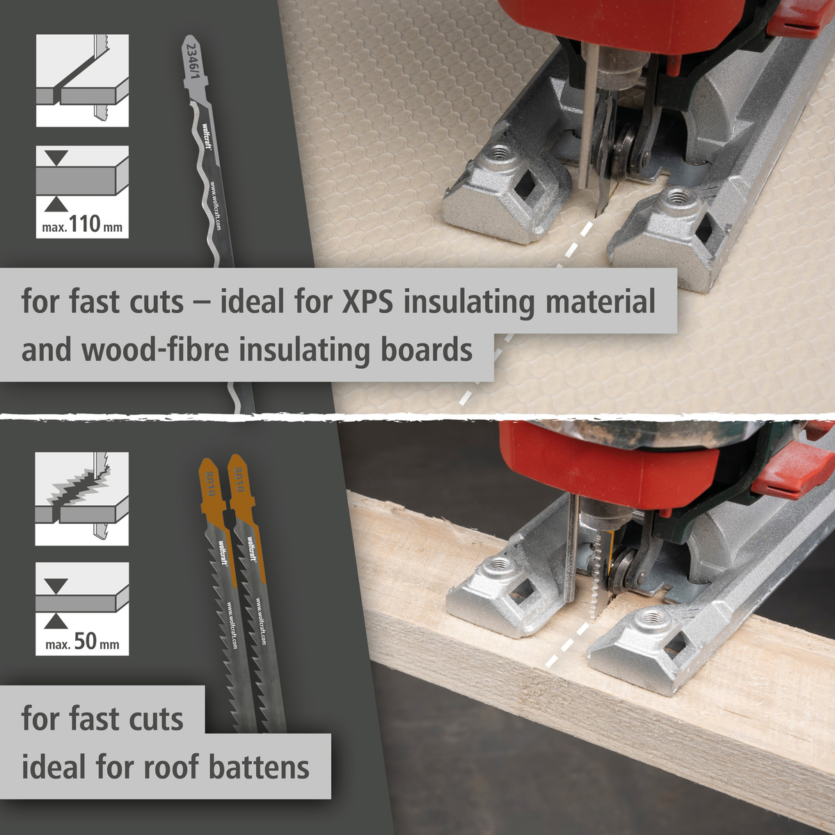 Jigsaw Blade Project Set for Insulation, 3 Pcs. (en)