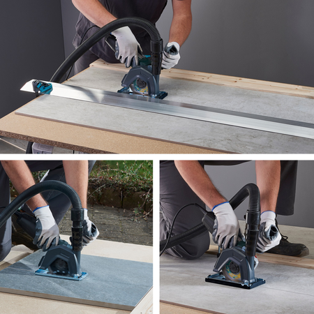 Extraction Hood With Guide Block for Angle Grinder