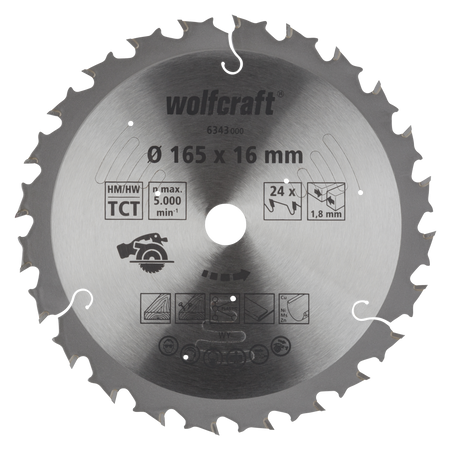 Circular Saw Blade for Cordless Circular Hand Saws, purple series, Ø 165 mm