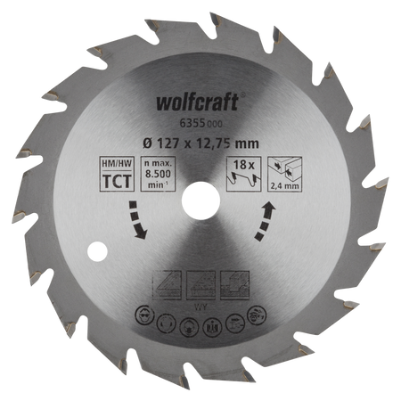 TC Circular Hand Saw Blade, green series, Ø 127 mm