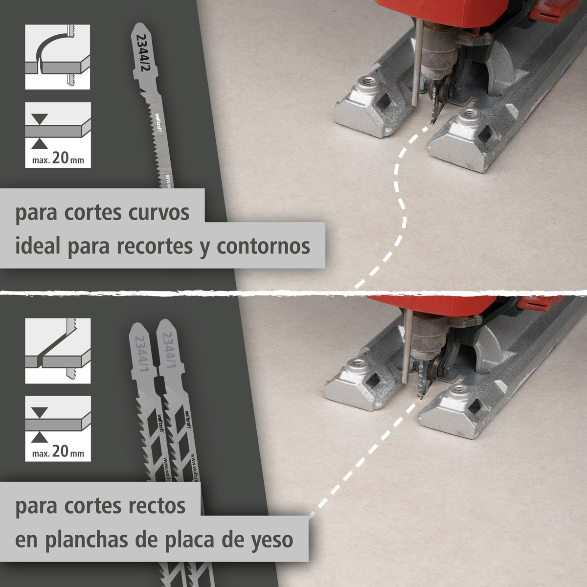 Jigsaw Blade Project Set for Drywall, 3 Pcs. (es)