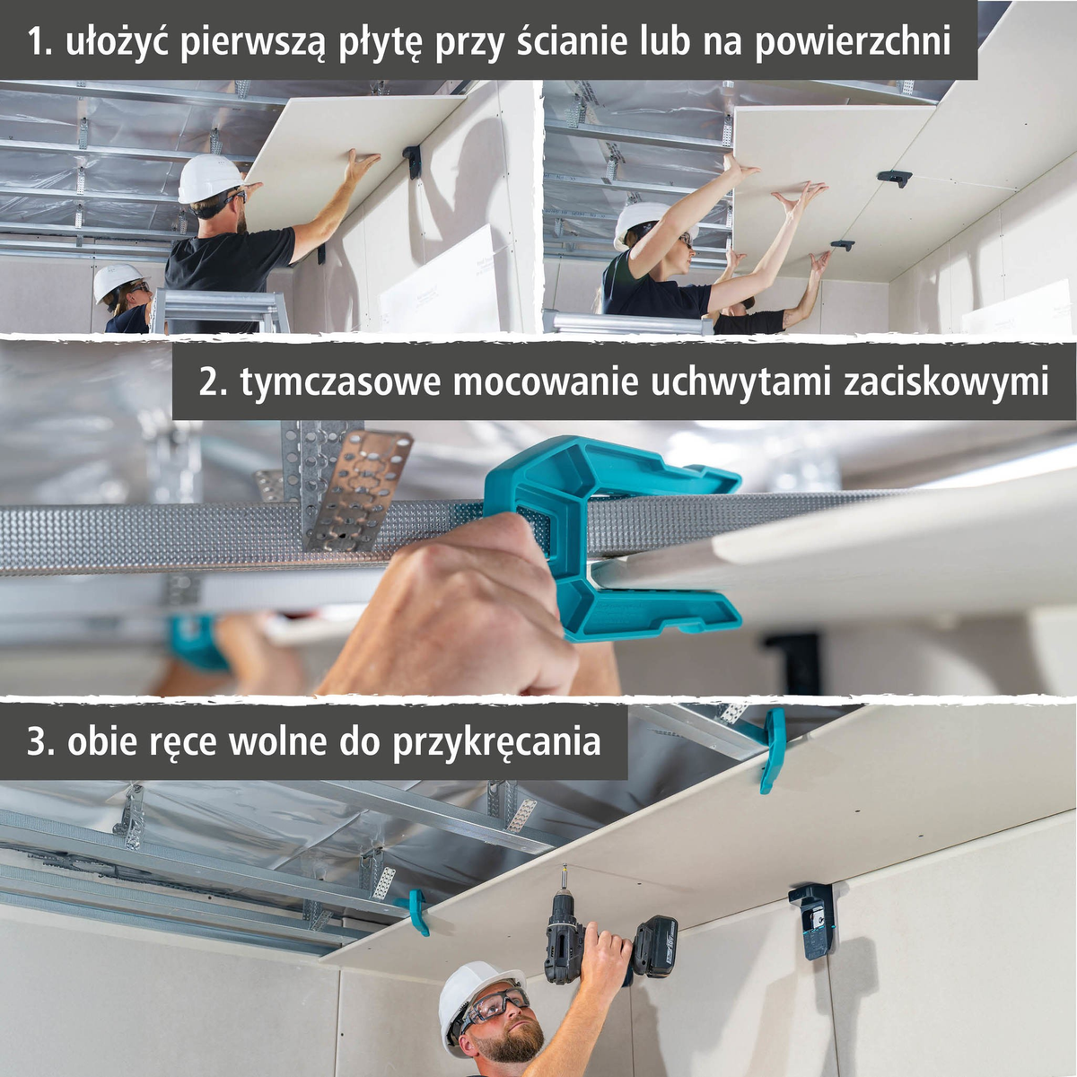 Drywall Installation Set for Ceiling Panels (pl)