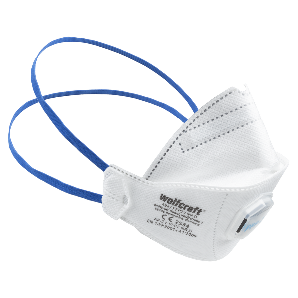 2 Folding Valved Respirators FFP2