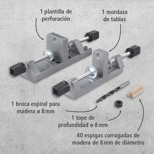 Universal Wood Dowel Joiner Set (es)