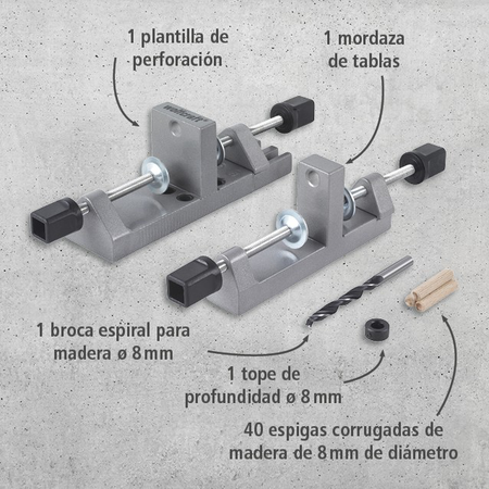 Universal Wood Dowel Joiner Set (es)