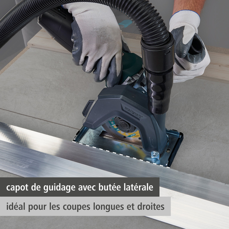 Extraction Hood With Guide Block for Angle Grinder