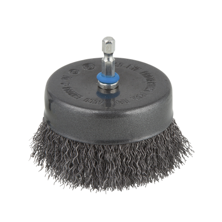 Steel Wire Cup Brush, Ø 80 mm, Hexagon Shank