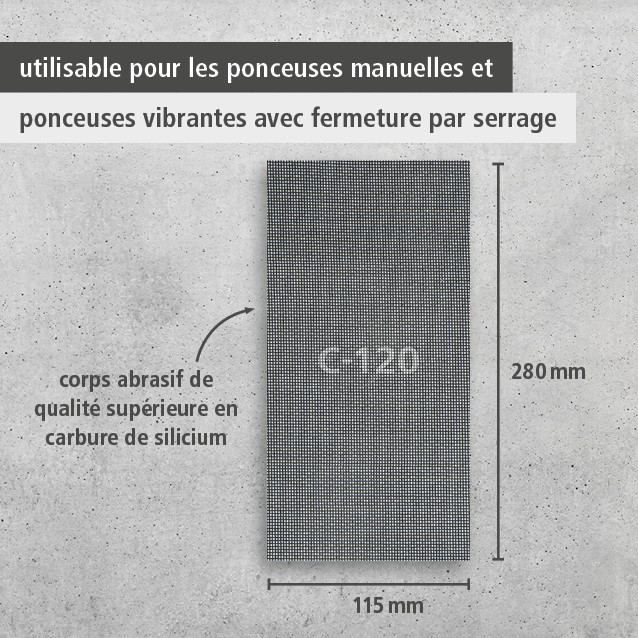 Easy-Fix Sanding Pad for plasterboard, 115 x 280 mm