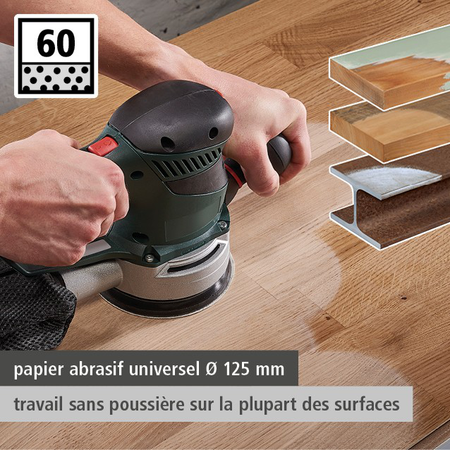 Multi-Hole Sanding Discs for Eccentric Sanders, Ø 125 mm