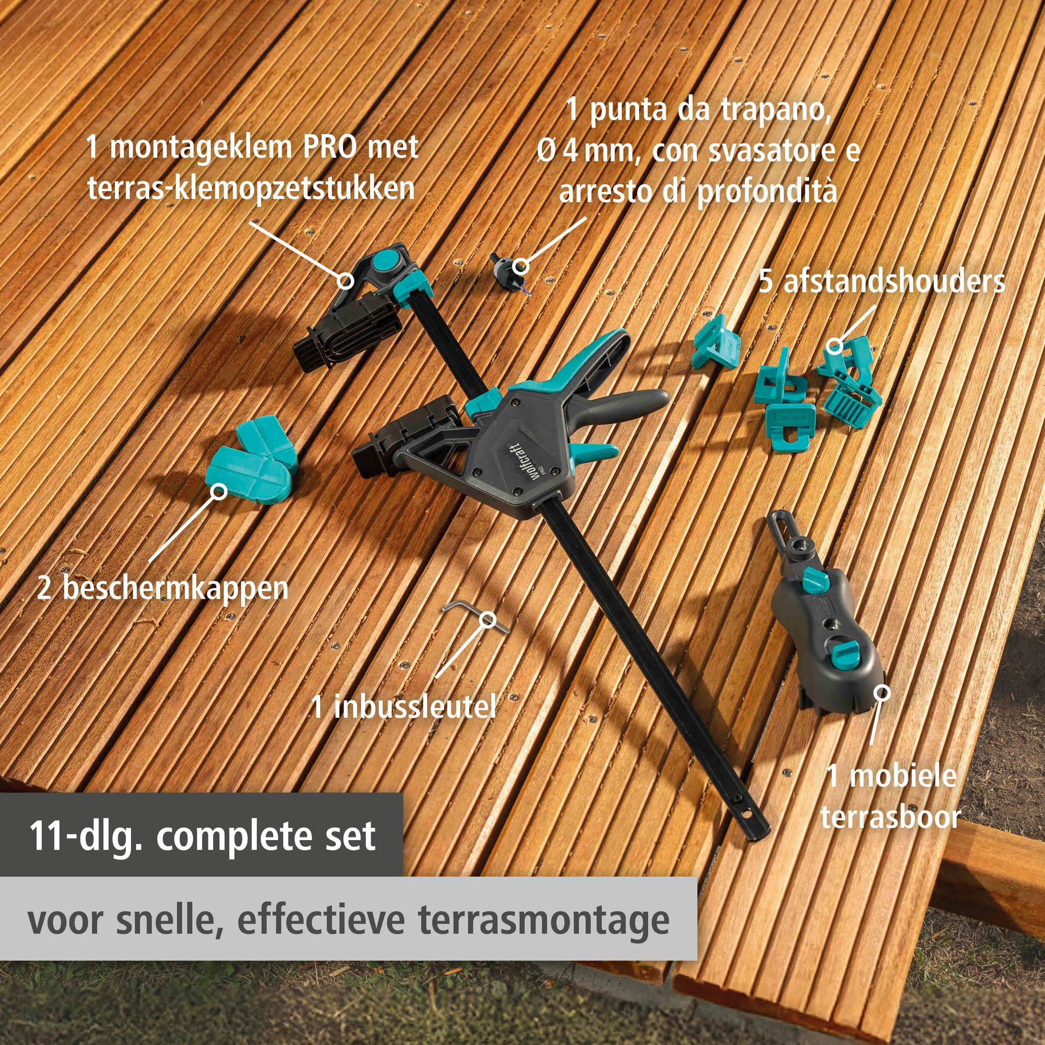 PRO Deck Building Set, 11 pcs. (nl)
