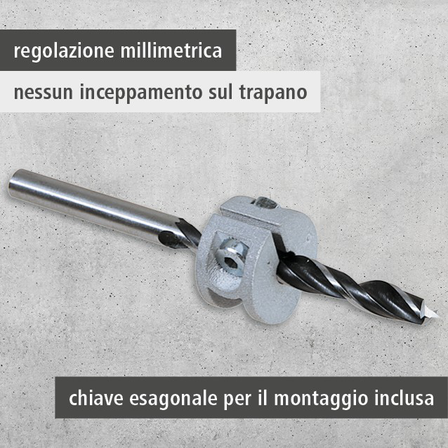 Universal Depth Stop Set, 3 Pcs. (it)