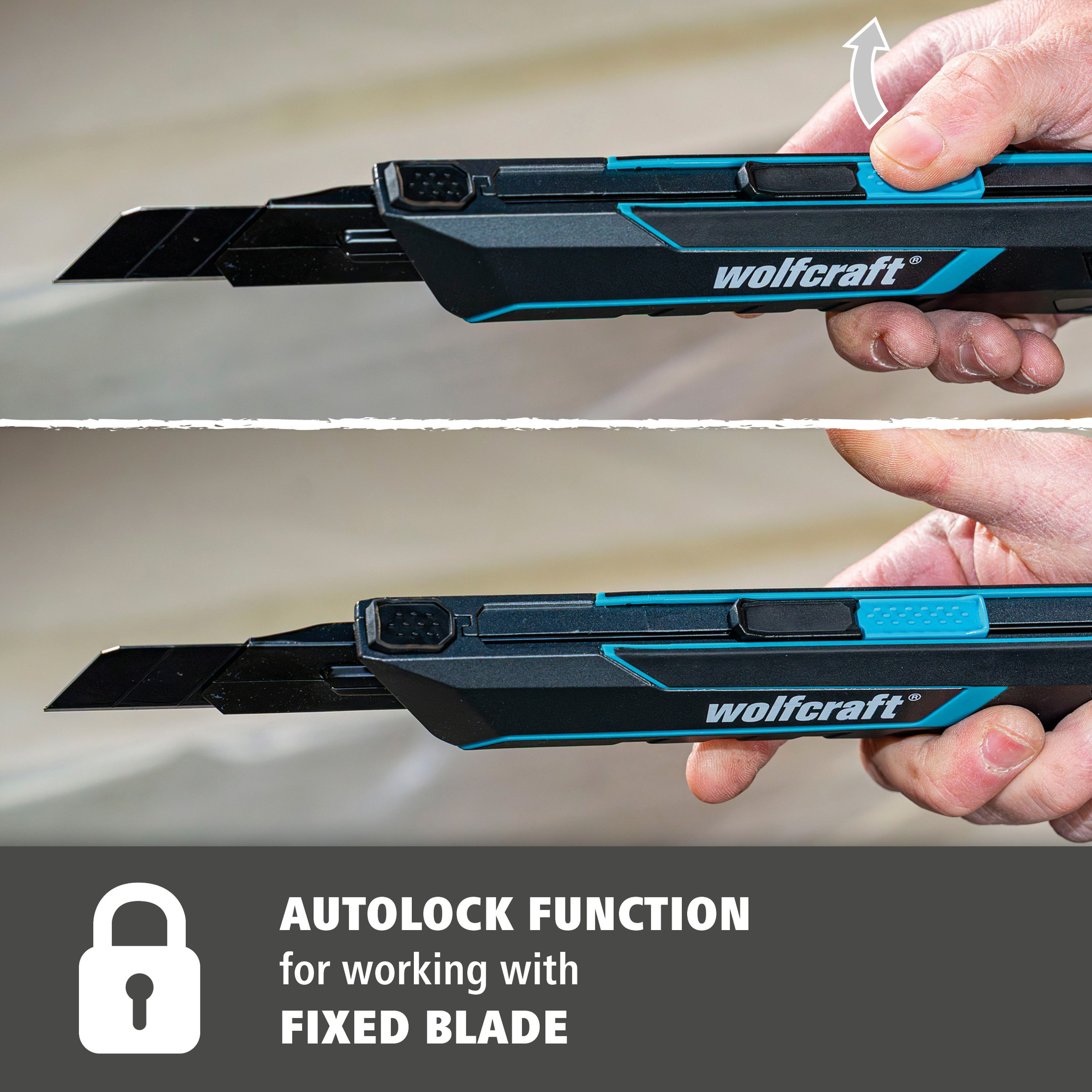 Snap-Off Blade Knife PRO SAFETY, 25 mm (en)