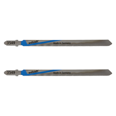 2 HSS Jigsaw Blades; T-shank; metal pipe, sheet steel, non-ferrous metal