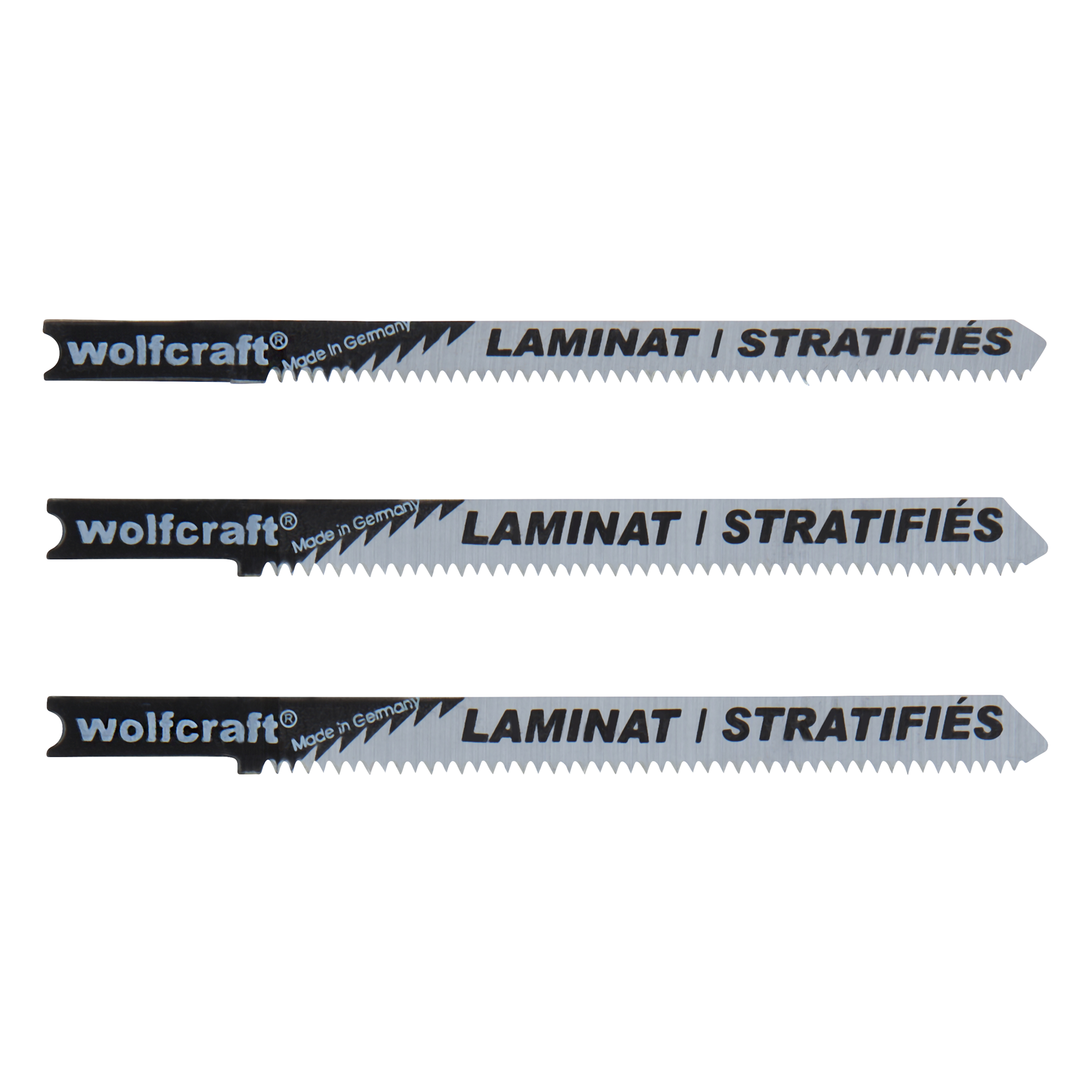 Jigsaw Blade Set 3 Pcs. HCS, U-shank, laminate and parquet - Image 1